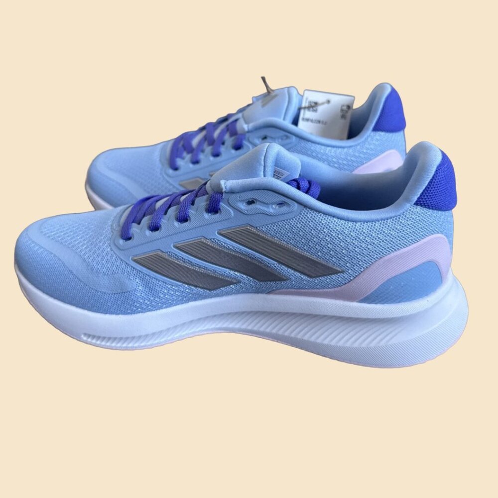 ADIDAS Women's Run Falcon 5 Running Shoes, CLEAR SKY, Size 6 - Picture 3 of 8